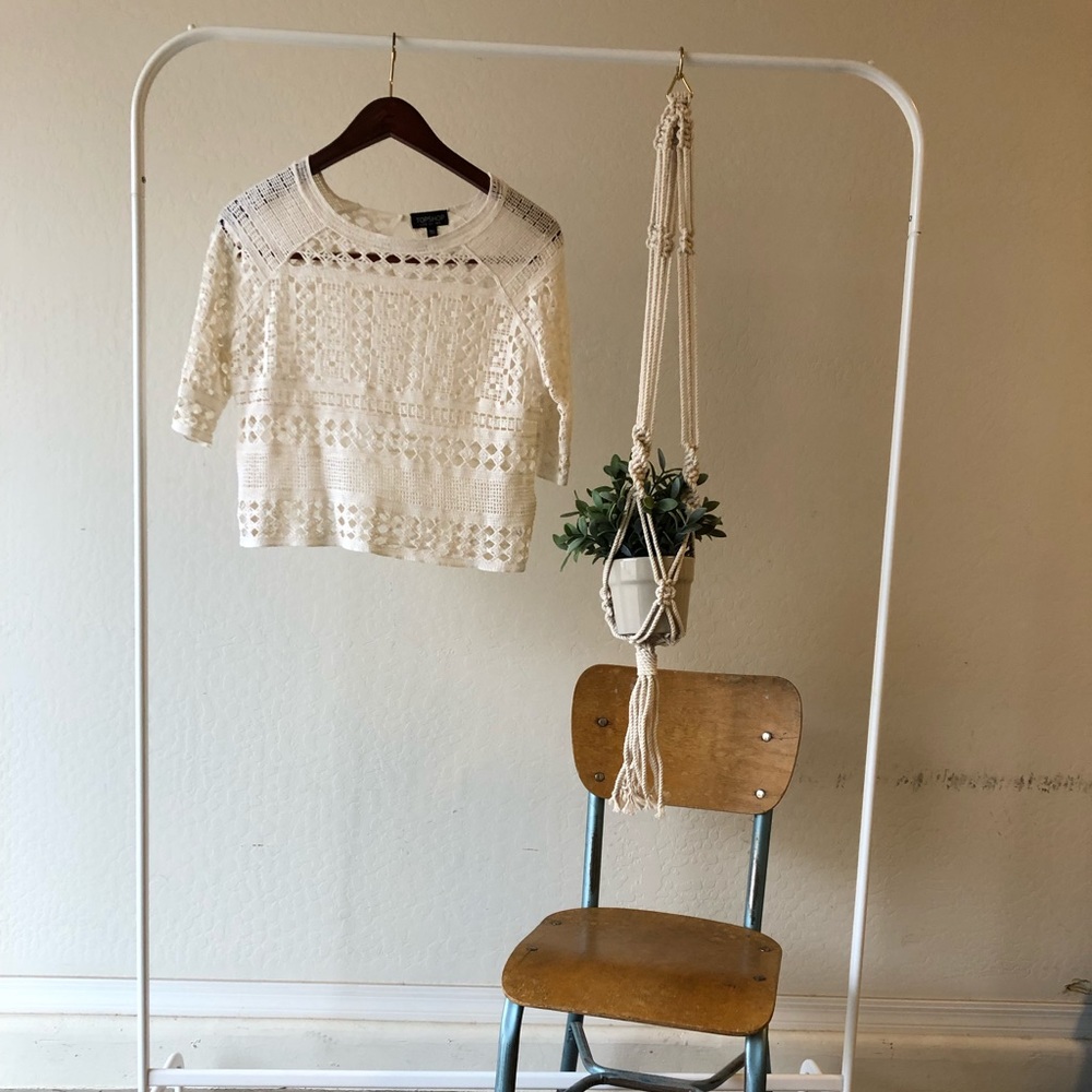 Top Shop Cropped Shirt